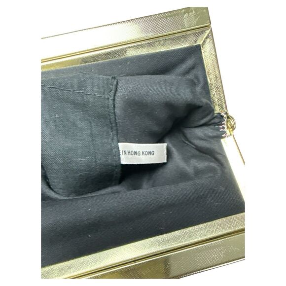 Floral Tapestry Clutch Purse Kiss Lock Bag Made in Hong Kong 50s 60s Elegant - Picture 5 of 7